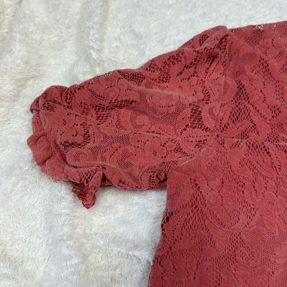 Anthropologie Pink Ruched Blouse with Mandarin Collar - Picture 10 of 12